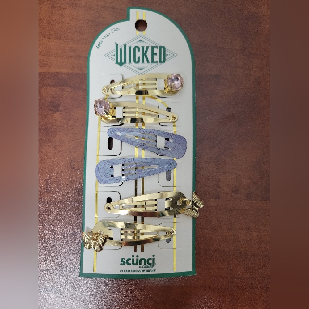 Scunci Wicked Collection Hair Clips in Gold and Silver